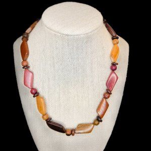 Wooden necklace Hand made from Costa Rica